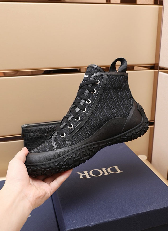 メンズ 最高級ディオールスーパーコピー Dior B28オブリークハイカットスニーカー 2628046 カジュアルブーツ メンズ ブランド - 画像 (7)