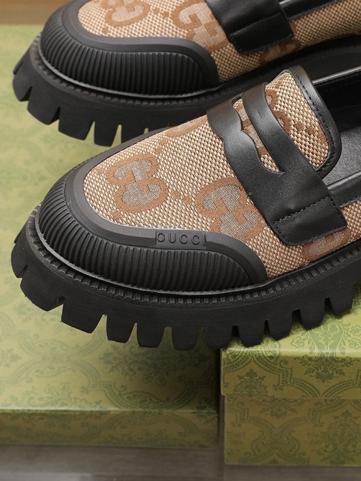 グッチ直営アウトレット店 GUCCI EVAソール MaxiGG マキシ GG ローファー 2628049 グッチ ローファー メンズ アウトレット - 画像 (5)