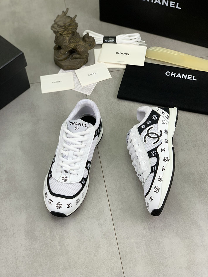 男女 兼用 最高級シャネルスーパーコピー CHANEL ココマーク ワッペンロゴ スエードレザー シャギーニット 2628125 シャネル スニーカー 新作 - 画像 (8)