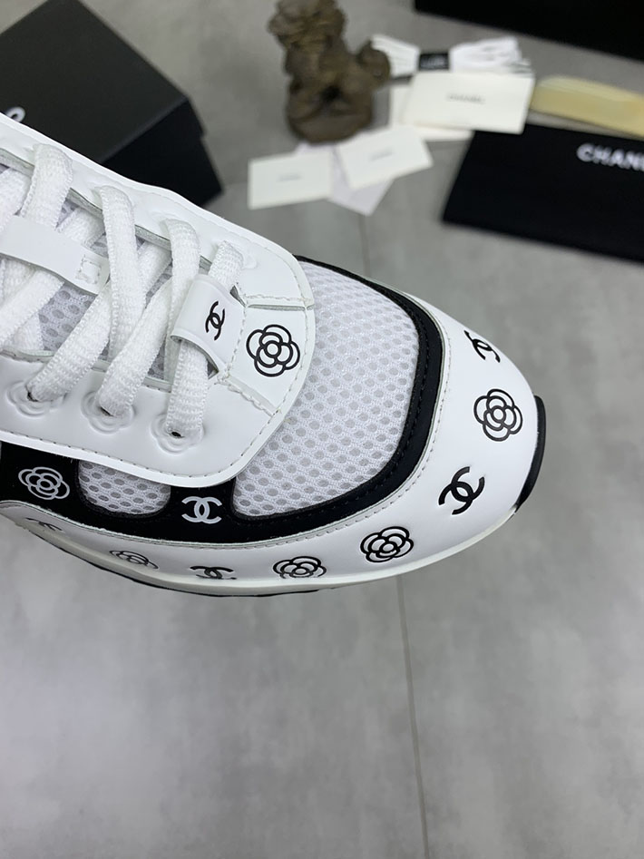 男女 兼用 最高級シャネルスーパーコピー CHANEL ココマーク ワッペンロゴ スエードレザー シャギーニット 2628125 シャネル スニーカー 新作 - 画像 (6)