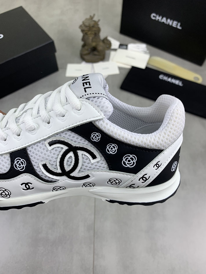 男女 兼用 最高級シャネルスーパーコピー CHANEL ココマーク ワッペンロゴ スエードレザー シャギーニット 2628125 シャネル スニーカー 新作 - 画像 (4)