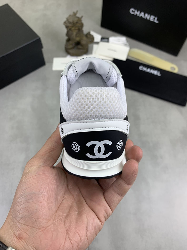 男女 兼用 最高級シャネルスーパーコピー CHANEL ココマーク ワッペンロゴ スエードレザー シャギーニット 2628125 シャネル スニーカー 新作 - 画像 (3)