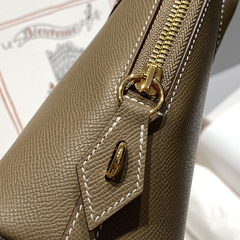 エルメス ボリード バッグ HERMES ボリード1923 25 エトゥープ ヴォーエプソン ゴールド金具 2627410 ボリード25 エトゥープ - 画像 (5)