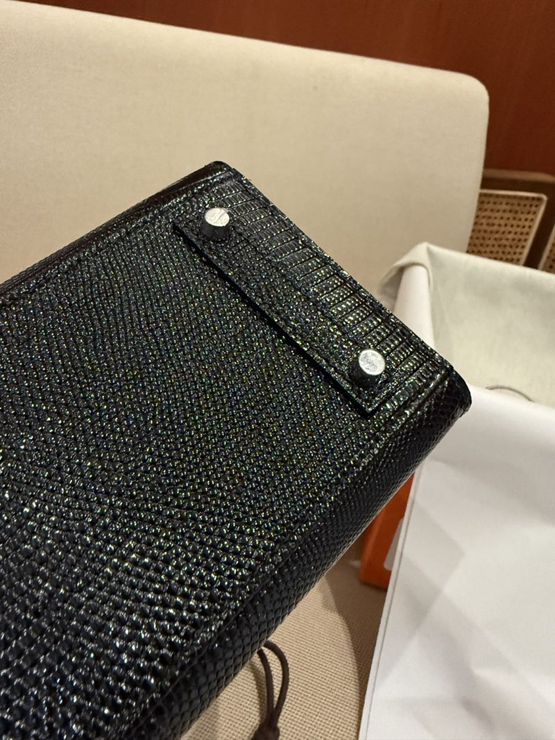 エルメス バーキン20 定価 HERMES バーキン 20 セリエ 黒 ブラック リザード シルバー金具 2627488 エルメス専門店 おすすめ - 画像 (12)