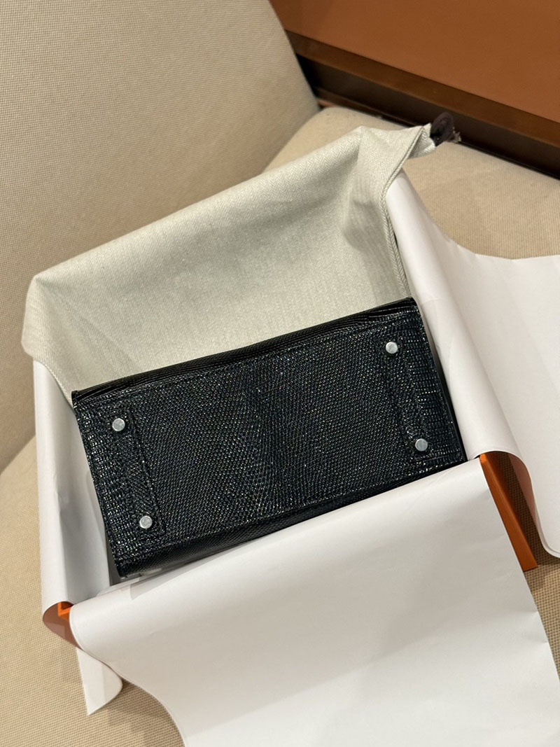 エルメス バーキン20 定価 HERMES バーキン 20 セリエ 黒 ブラック リザード シルバー金具 2627488 エルメス専門店 おすすめ - 画像 (11)