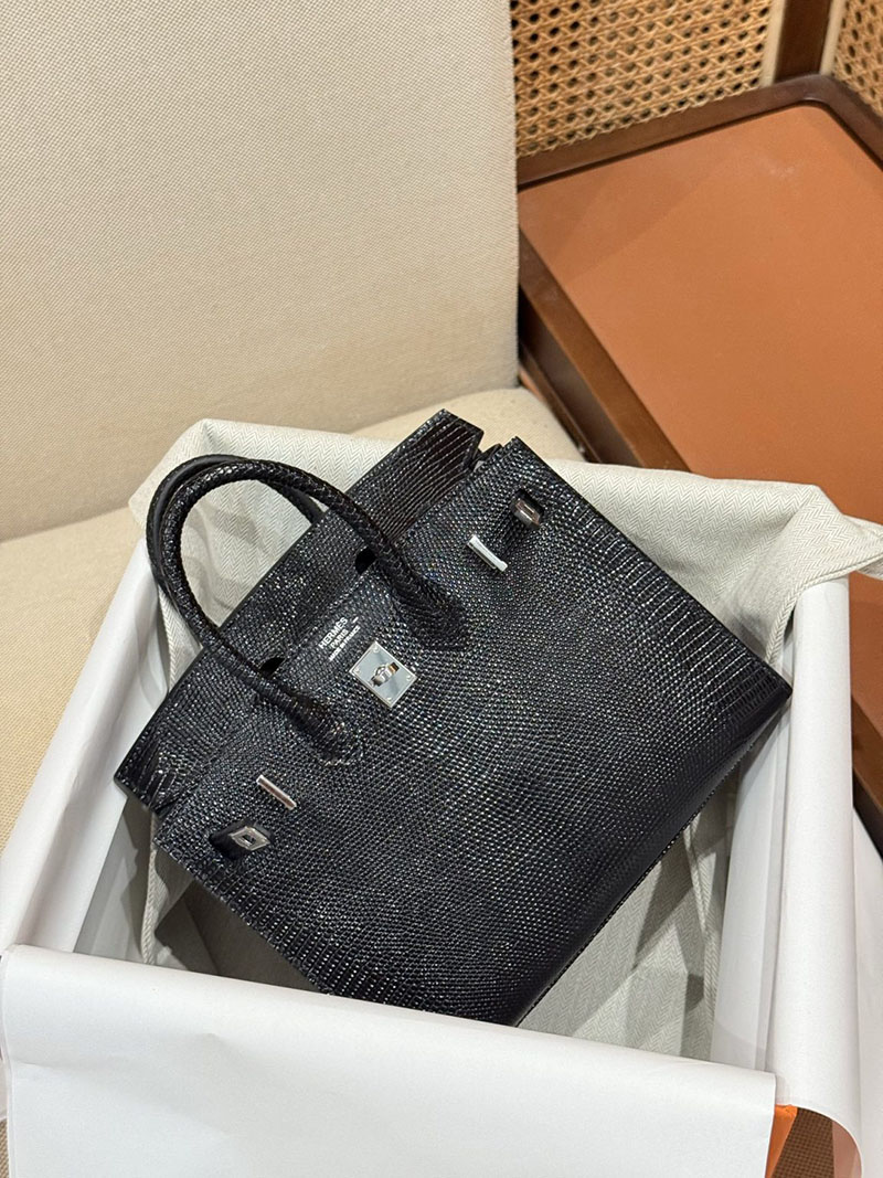 エルメス バーキン20 定価 HERMES バーキン 20 セリエ 黒 ブラック リザード シルバー金具 2627488 エルメス専門店 おすすめ - 画像 (22)