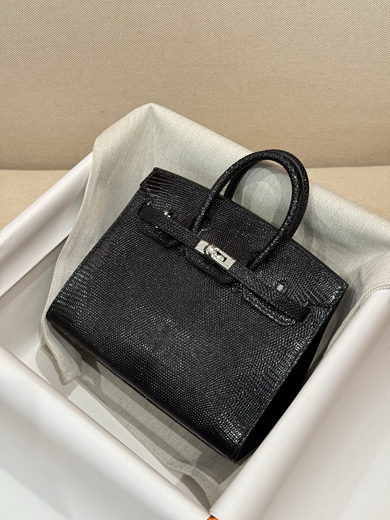 エルメス バーキン20 定価 HERMES バーキン 20 セリエ 黒 ブラック リザード シルバー金具 2627488 エルメス専門店 おすすめ - 画像 (15)