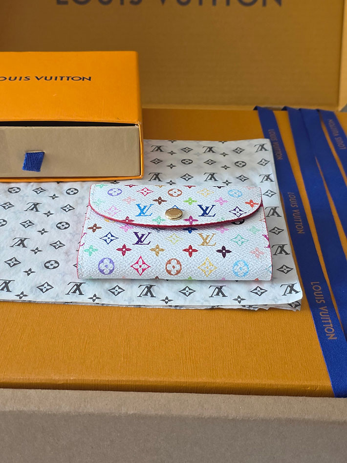 最高級ルイヴィトンスーパーコピー ルイヴィトン財布コピー LV × TM ポルトモネ・ロザリ M13399 村上隆 ルイヴィトン カードケース - 画像 (10)
