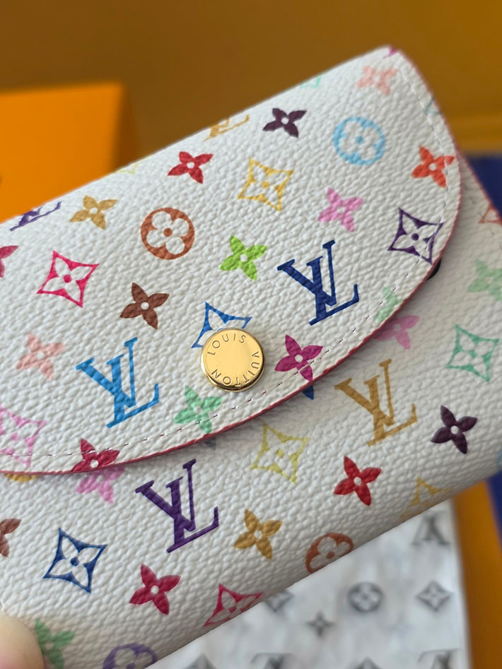最高級ルイヴィトンスーパーコピー ルイヴィトン財布コピー LV × TM ポルトモネ・ロザリ M13399 村上隆 ルイヴィトン カードケース - 画像 (9)