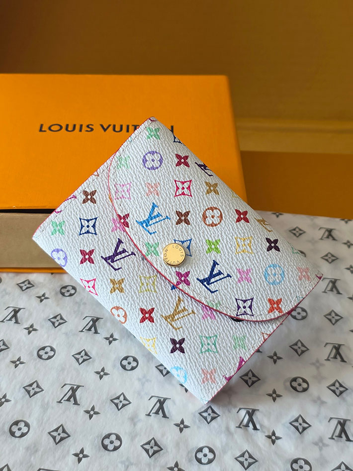 最高級ルイヴィトンスーパーコピー ルイヴィトン財布コピー LV × TM ポルトモネ・ロザリ M13399 村上隆 ルイヴィトン カードケース - 画像 (8)