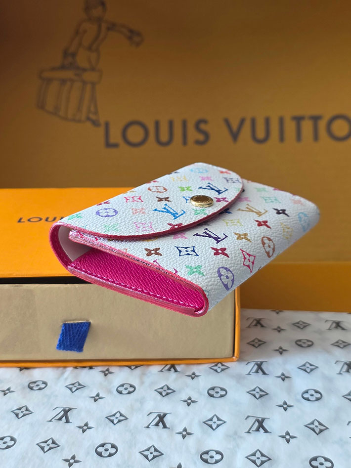 最高級ルイヴィトンスーパーコピー ルイヴィトン財布コピー LV × TM ポルトモネ・ロザリ M13399 村上隆 ルイヴィトン カードケース - 画像 (7)