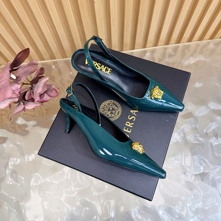 最高級ヴェルサーチェスーパーコピー VERSACE ラ メドゥーサ レザーパンプス 50 mm 2628243 ハイヒールブランド ランキング - 画像 (8)