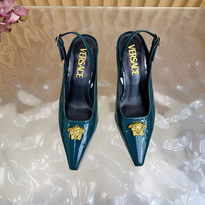 最高級ヴェルサーチェスーパーコピー VERSACE ラ メドゥーサ レザーパンプス 50 mm 2628243 ハイヒールブランド ランキング - 画像 (5)
