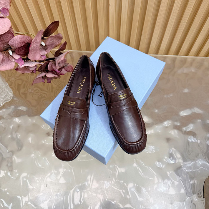 プラダ 靴 シューズ レディース 海外通販 PRADA レザー ローファー 本革 2628251 プラダ ローファー アウトレット - 画像 (9)