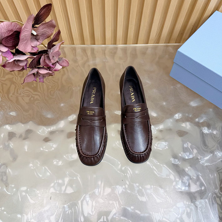 プラダ 靴 シューズ レディース 海外通販 PRADA レザー ローファー 本革 2628251 プラダ ローファー アウトレット - 画像 (8)