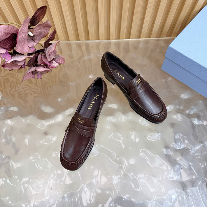 プラダ 靴 シューズ レディース 海外通販 PRADA レザー ローファー 本革 2628251 プラダ ローファー アウトレット - 画像 (7)