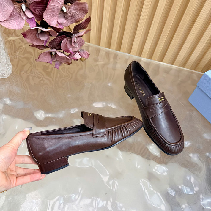 プラダ 靴 シューズ レディース 海外通販 PRADA レザー ローファー 本革 2628251 プラダ ローファー アウトレット - 画像 (5)