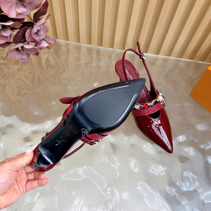 ルイヴィトン アウトレット店舗 靴 レディース Louis Vuitton 55mm LV バイブ バレリーナ 2628260 ルイヴィトン ヒール サンダル - 画像 (11)