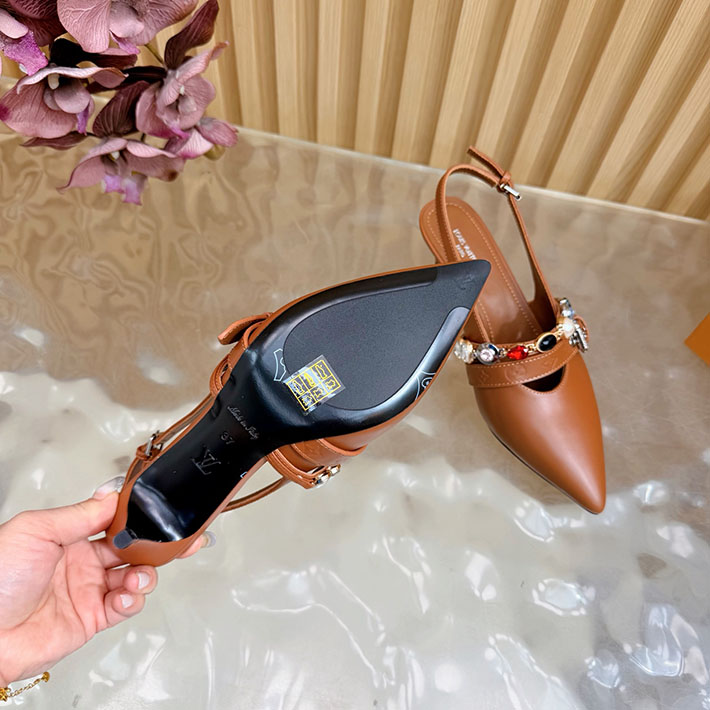 ルイヴィトン アウトレット店舗 靴 レディース Louis Vuitton 55mm LV バイブ バレリーナ 2628266 ハイ ブランド パンプス ランキング - 画像 (3)