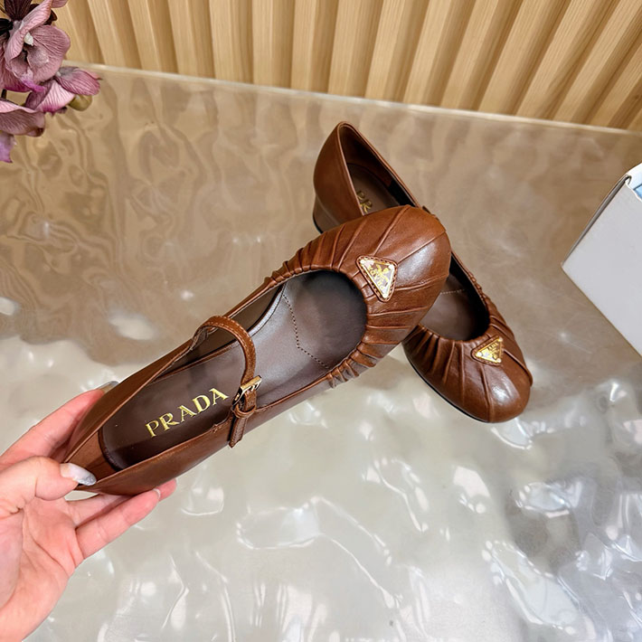 プラダ 靴 シューズ レディース 海外通販 PRADA ロゴ メリージェーン パンプス エレガント 2628277 プラダ 靴 レディース - 画像 (9)