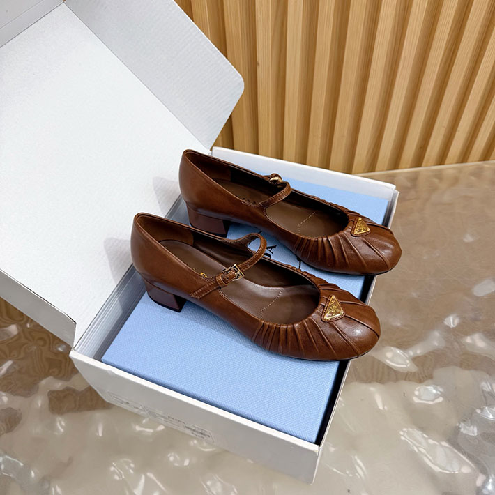 プラダ 靴 シューズ レディース 海外通販 PRADA ロゴ メリージェーン パンプス エレガント 2628277 プラダ 靴 レディース - 画像 (8)