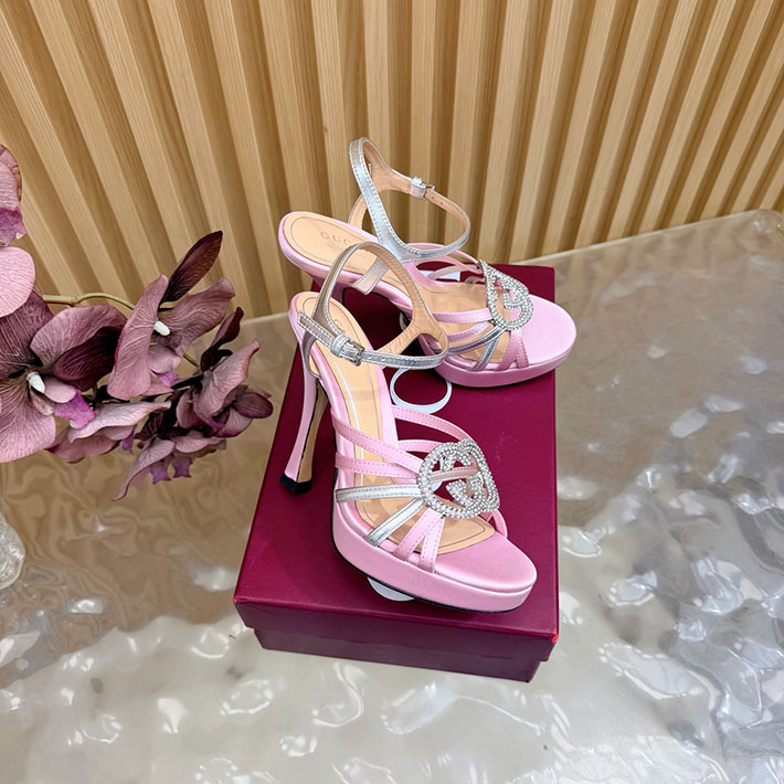 グッチ直営アウトレット店 GUCCI 105mm pump with crystal Interlocking G 2628304 グッチサンダル値段 - 画像 (8)
