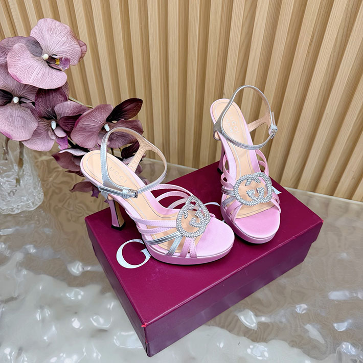 グッチ直営アウトレット店 GUCCI 105mm pump with crystal Interlocking G 2628304 グッチサンダル値段 - 画像 (7)