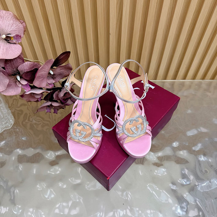 グッチ直営アウトレット店 GUCCI 105mm pump with crystal Interlocking G 2628304 グッチサンダル値段 - 画像 (6)