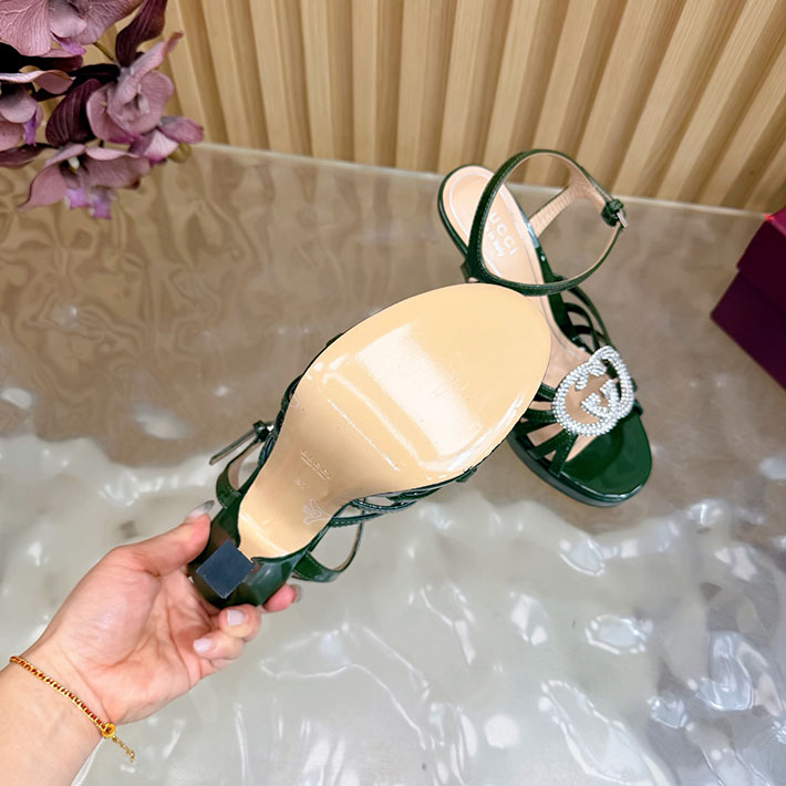 グッチ直営アウトレット店 GUCCI 105mm pump with crystal Interlocking G 2628313 GUCCI アウトレット商品一覧 - 画像 (11)