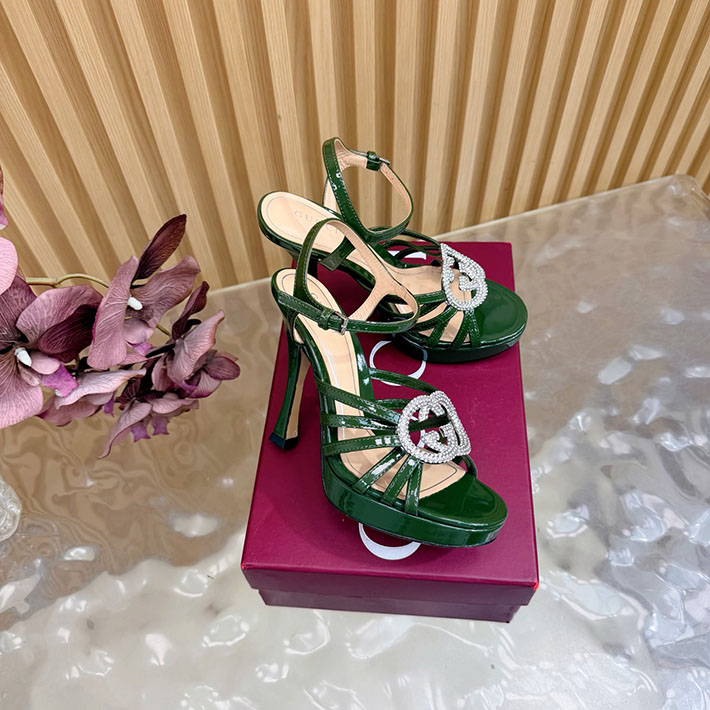 グッチ直営アウトレット店 GUCCI 105mm pump with crystal Interlocking G 2628313 GUCCI アウトレット商品一覧 - 画像 (9)