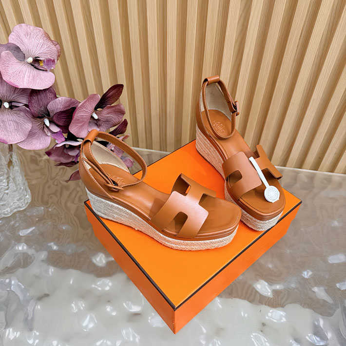 最高級エルメススーパーコピー HERMES エスパドリーユ エルダ 厚底 レディース サンダル 2628332 エルメス サンダル レディース 人気 - 画像 (11)