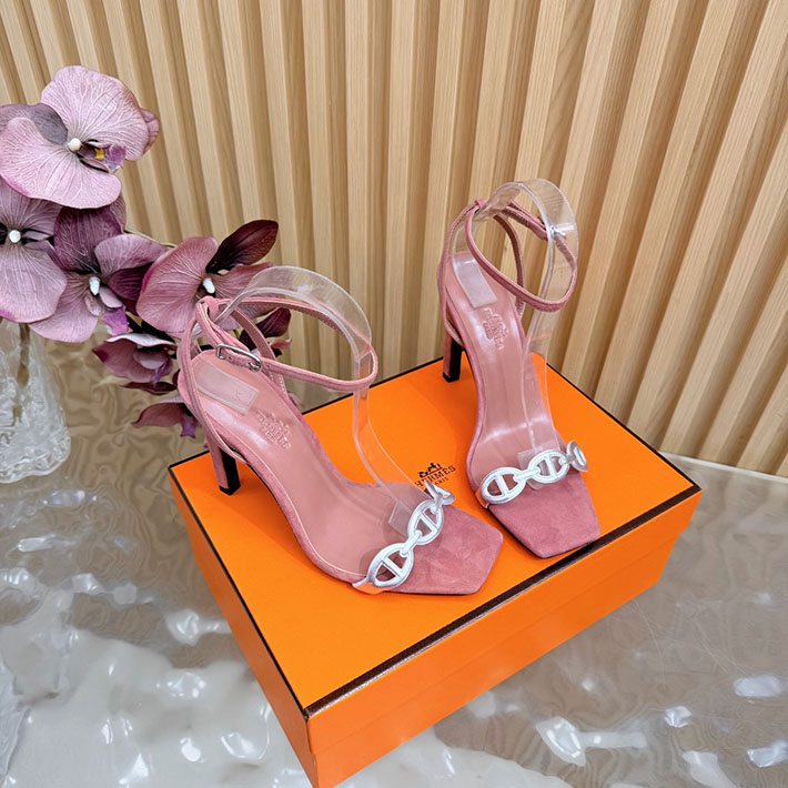 最高級エルメススーパーコピー HERMES ライトサンダル Luz 105mm シェーヌダンクル サンダル 2628335 エルメス ヒール サンダル - 画像 (9)