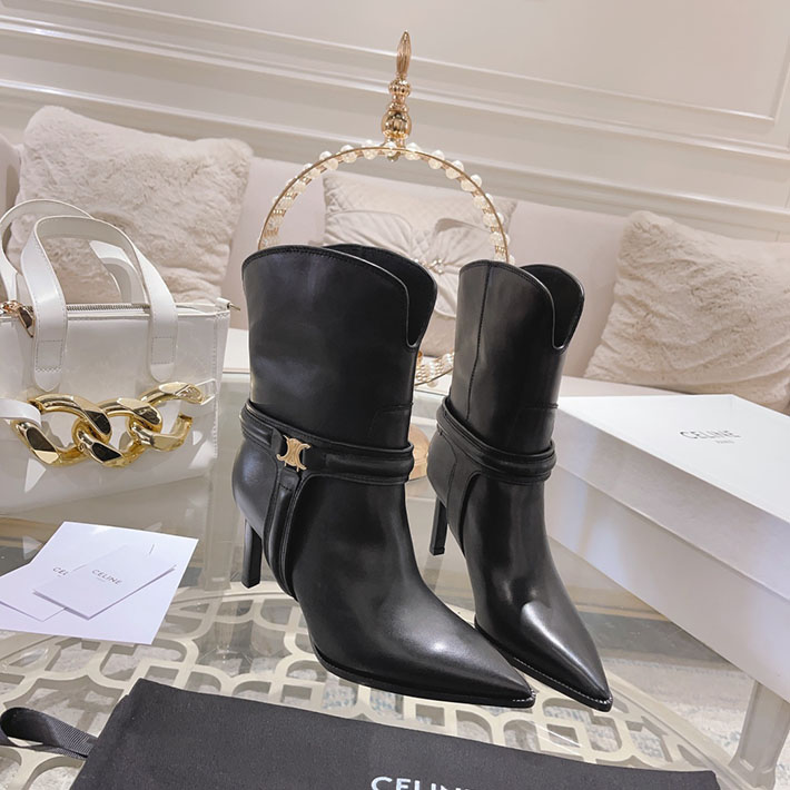 最高級セリーヌスーパーコピー CELINE TRIOMPHE チャーム ヴェルヌーイ トハーネス ローブーツ 2628401 レディース セリーヌ ブーツ - 画像 (9)