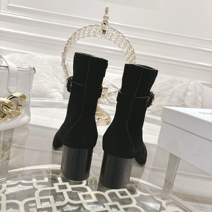 最高級セリーヌスーパーコピー CELINE 60mm ギャランス トリオンフ ストラップ ブーツ ブラック 2628405 セリーヌ ブーツ コーデ - 画像 (6)