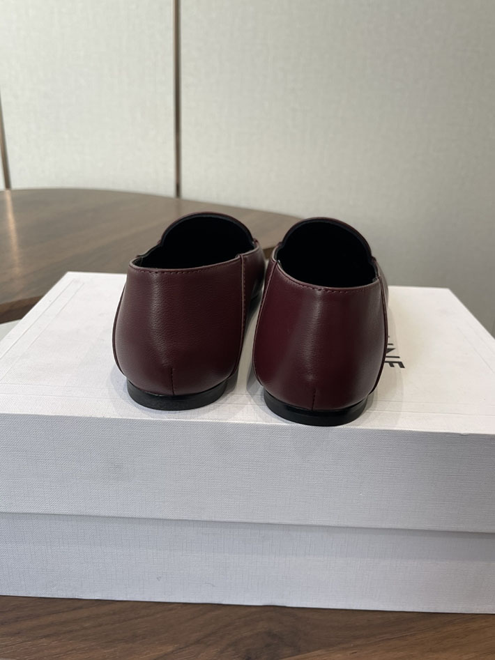 レディース 最高級セリーヌスーパーコピー CELINE オーラ ローファー ゴートスキン ライトバーガンディ 2628450 レディース セリーヌ ローファー - 画像 (7)