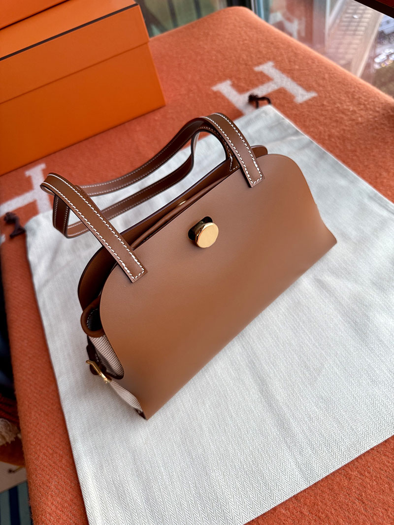 エルメス トートバッグ HERMES タブリエ・セリエ ゴールド ヴァッシュ・ハンター/ヴォー・スウィフト/トワル・ミリテール ゴールド金具 2627852 - 画像 (12)