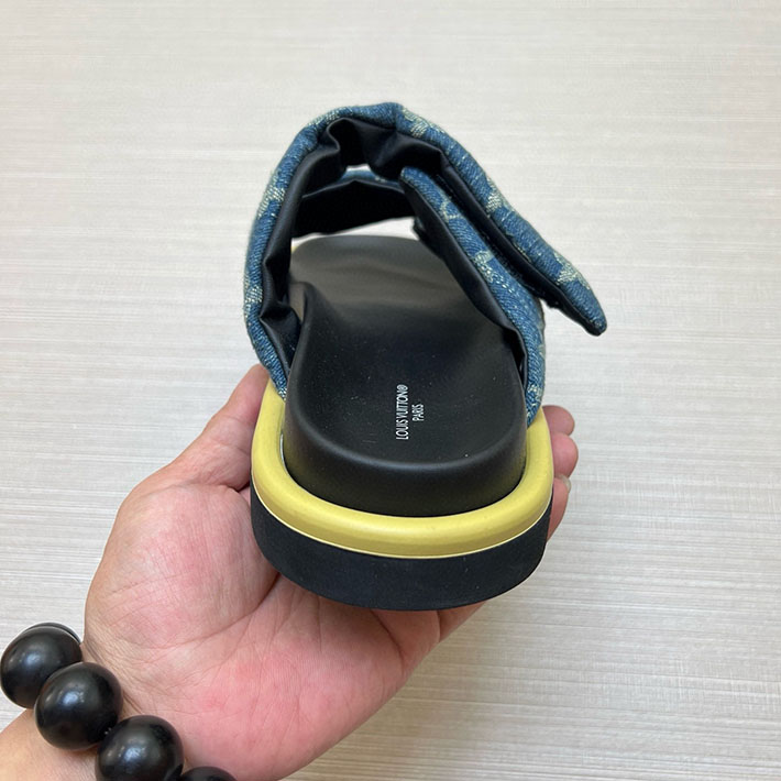 メンズ・レディース兼用 ルイヴィトン LV ボンディア サンダル デニム プールピロー ミュール 2629033 ルイヴィトン サンダル デニム - 画像 (6)