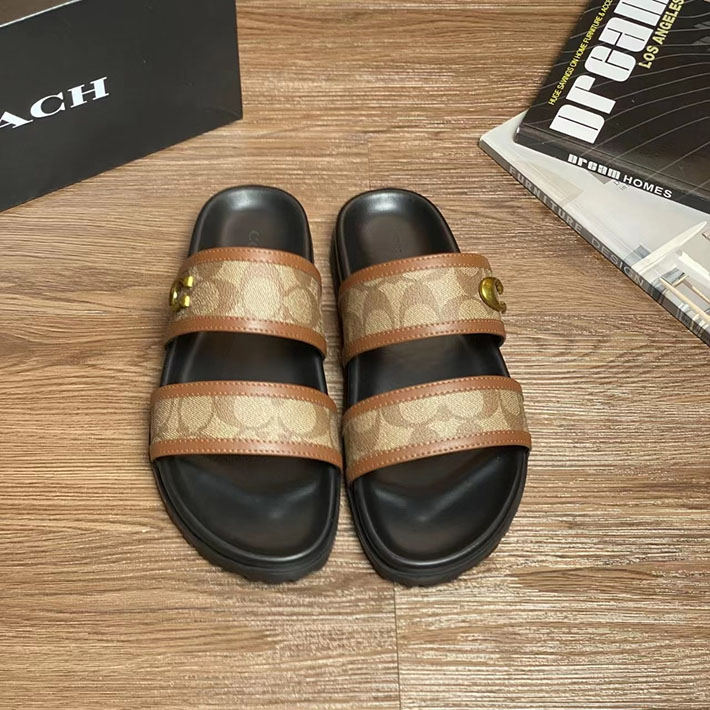 最高級コーチスーパーコピー COACH GWEN SIG SANDAL フラットサンダル シグネチャー 2629067 コーチ 靴 メンズ - 画像 (6)