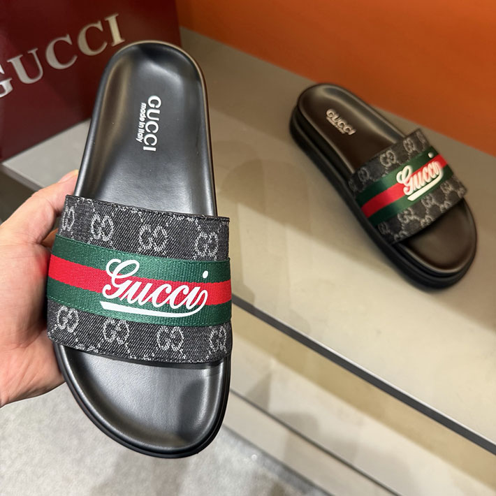 グッチ直営アウトレット店 GUCCI ラバーメンズ スライドサンダル シューズ 2629081 グッチ サンダル メンズ - 画像 (6)