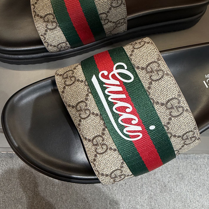 グッチ直営アウトレット店 GUCCI ラバーメンズ スライドサンダル シューズ 2629083 グッチ サンダル アウトレット - 画像 (9)