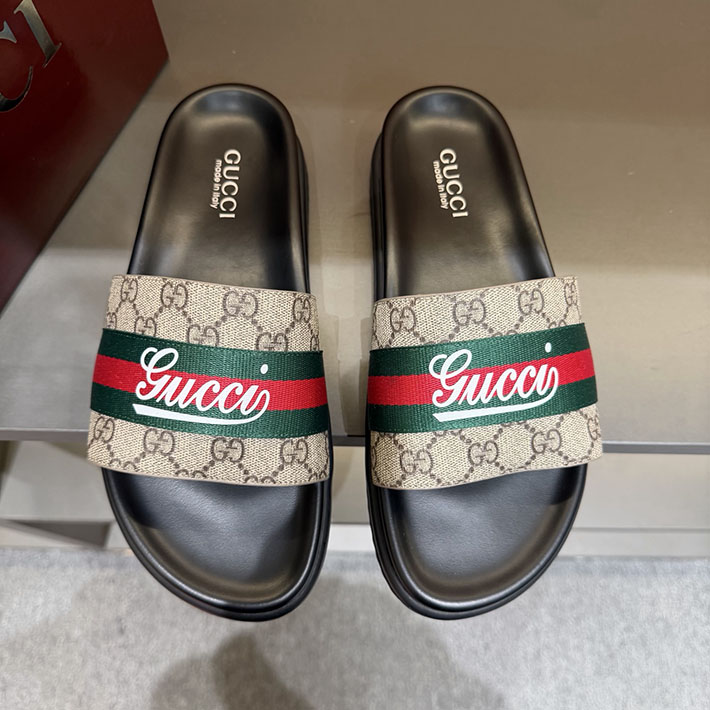 グッチ直営アウトレット店 GUCCI ラバーメンズ スライドサンダル シューズ 2629083 グッチ サンダル アウトレット - 画像 (4)