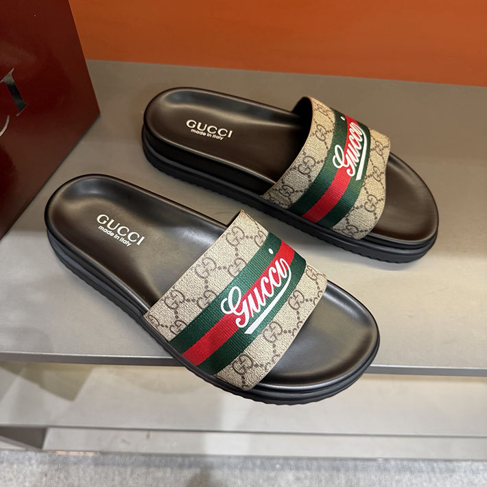 グッチ直営アウトレット店 GUCCI ラバーメンズ スライドサンダル シューズ 2629083 グッチ サンダル アウトレット - 画像 (2)