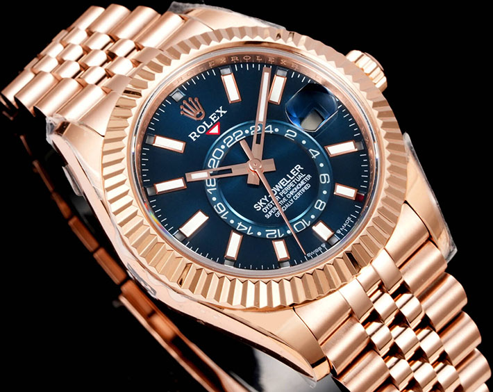 最高級ロレックススーパーコピー ROLEX スカイドゥエラー エバーローズゴールド ブルーグリーン Ref.336935 ロレックス 時計 メンズ 人気 - 画像 (2)