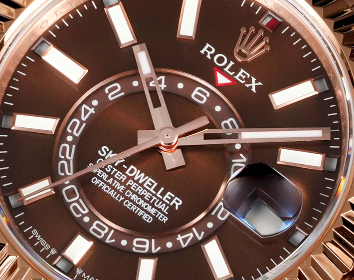 最高級ロレックススーパーコピー ROLEX スカイドゥエラー エバーローズゴールド チョコレートブラウン 2630154 ロレックス 時計 値段 - 画像 (9)