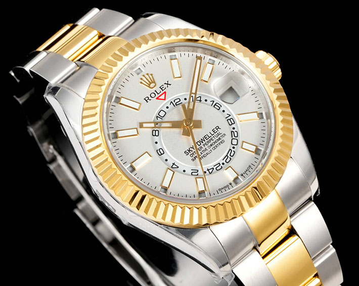 最高級ロレックススーパーコピー ROLEX スカイドゥエラー ステンレス イエローゴールド ホワイト Ref.326933 高級時計 ランキング メンズ - 画像 (2)