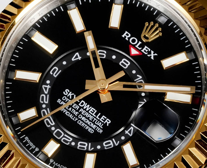 最高級ロレックススーパーコピー ROLEX 42mm スカイドゥエラー イエローゴールド ブライトブラック 2630163 ロレックス スーパーコピー代引き - 画像 (8)