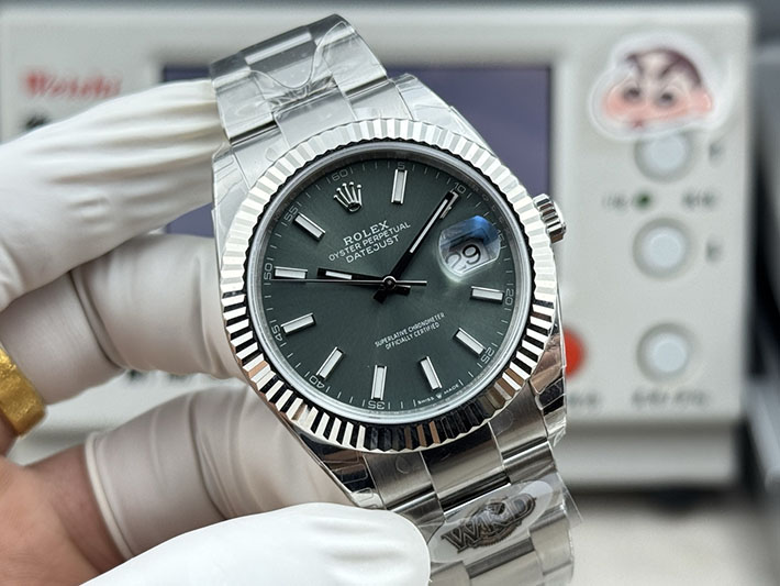 最高級ロレックススーパーコピー ROLEX デイトジャスト41 ステンレス ホワイトゴールド グレー 2630175 ロレックス デイトジャスト 値段 - 画像 (8)