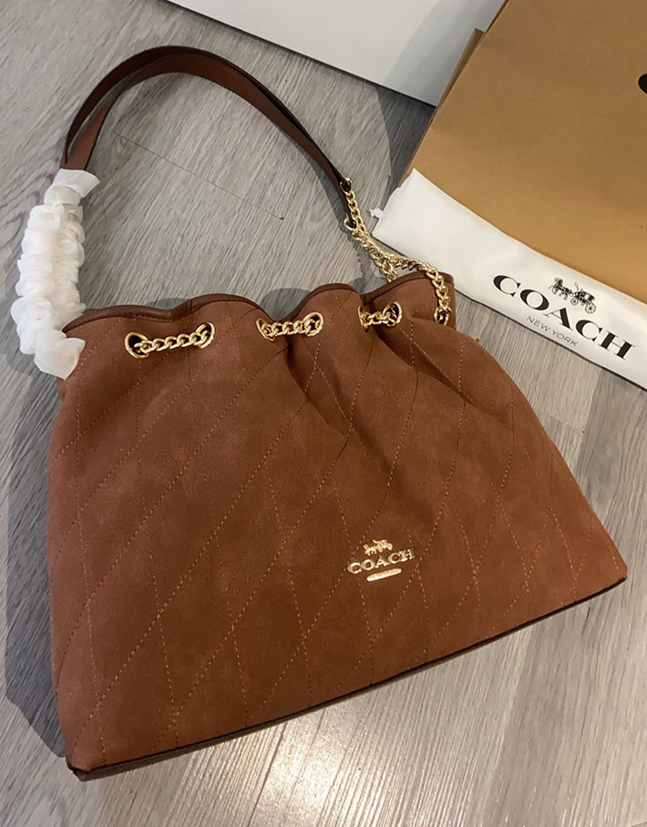 最高級コーチスーパーコピー COACH エヴリン ショルダー バッグ・キルティング ブラウン 2630231 コーチ バッグ 斜 めがけ 人気 - 画像 (7)