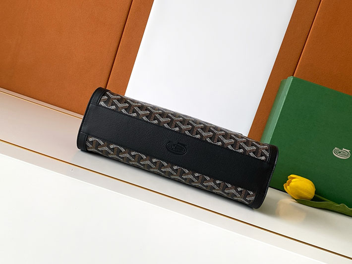 最高級ゴヤールスーパーコピー GOYARD ボンボニエールバッグ ハンドバッグ ブラック BONBONPMLTY01CL01P ゴヤール ボンボ ニエール 値段 - 画像 (7)