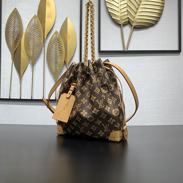 ルイヴィトン販売店舗 バッグ レディース LV ノエ トランク モノグラム・オリジン エベヌ M28103 ルイヴィトン バケツバッグ 新品 - 画像 (10)